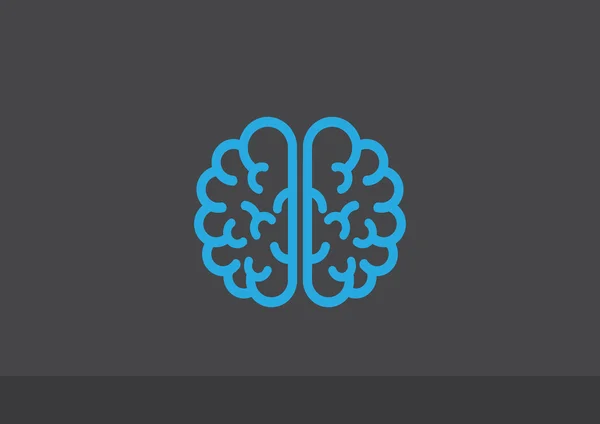 Icono web cerebro humano — Vector de stock