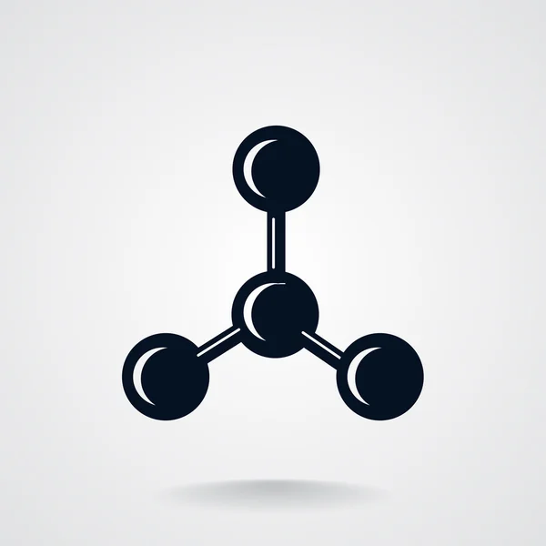 Moleculaire samengestelde web pictogram — Stockvector