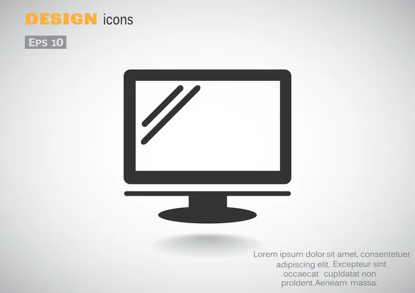 Web bildskärmsikonen — Stock vektor