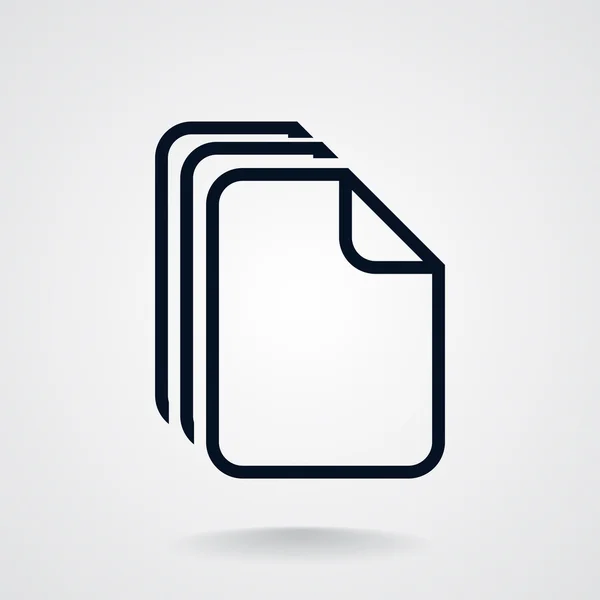 Archivo, icono web — Vector de stock