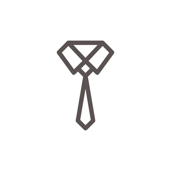 Einfaches Krawattensymbol. — Stockvektor