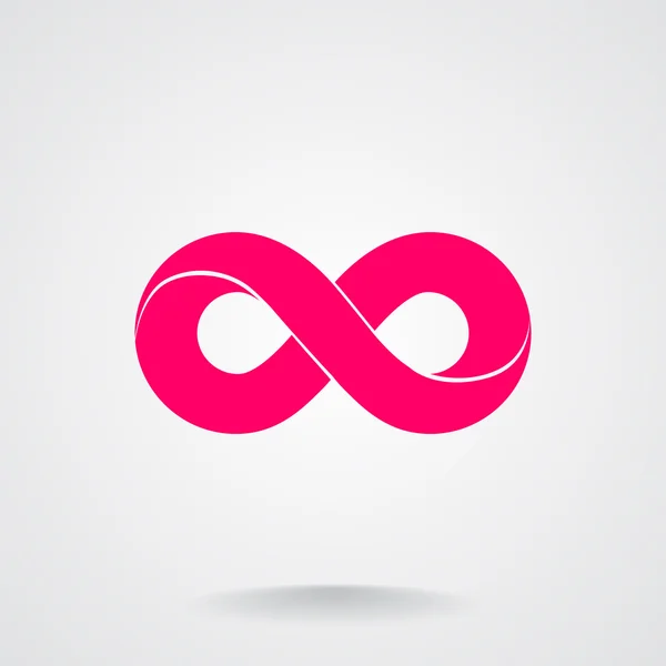 Símbolo infinito icono web — Vector de stock