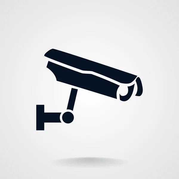 Caméra de surveillance icône simple — Image vectorielle