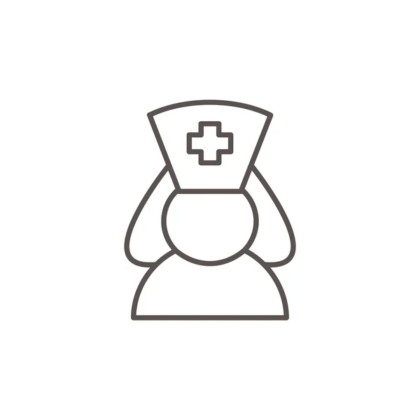 Απλή νοσοκόμα εικονίδιο — Διανυσματικό Αρχείο