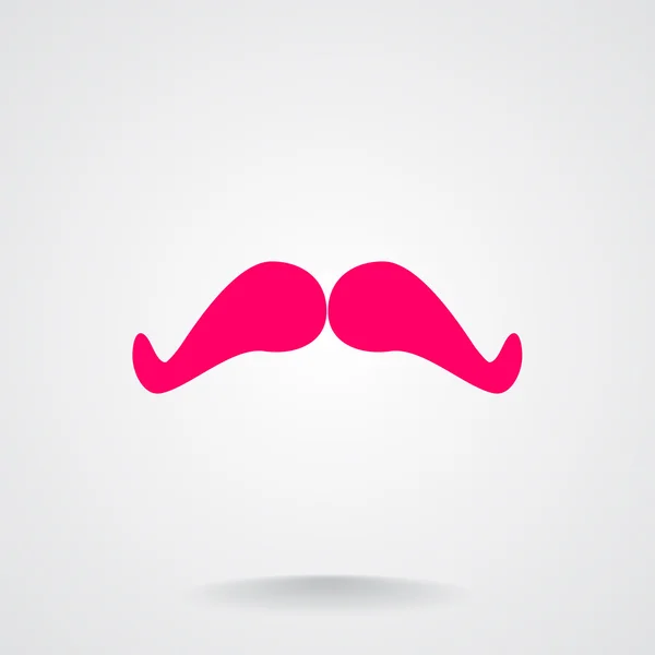 Icône web moustache rétro — Image vectorielle