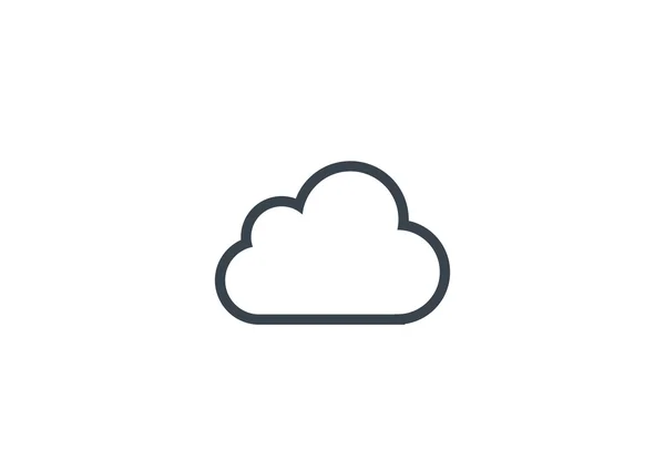 Nube icono web — Vector de stock