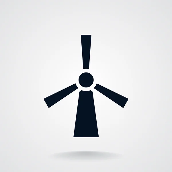 Het pictogram van een wind generator — Stockvector