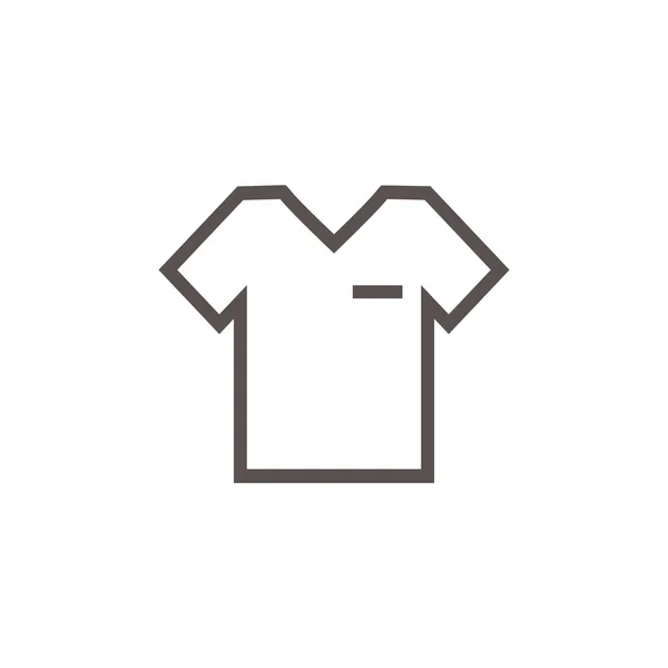 Ícone simples de sinal de camiseta — Vetor de Stock