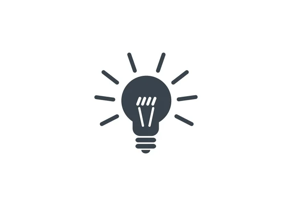 Signo de luz ideias — Vetor de Stock