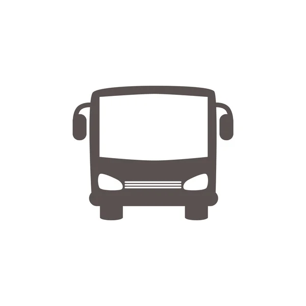 Eenvoudige bus front web pictogram — Stockvector