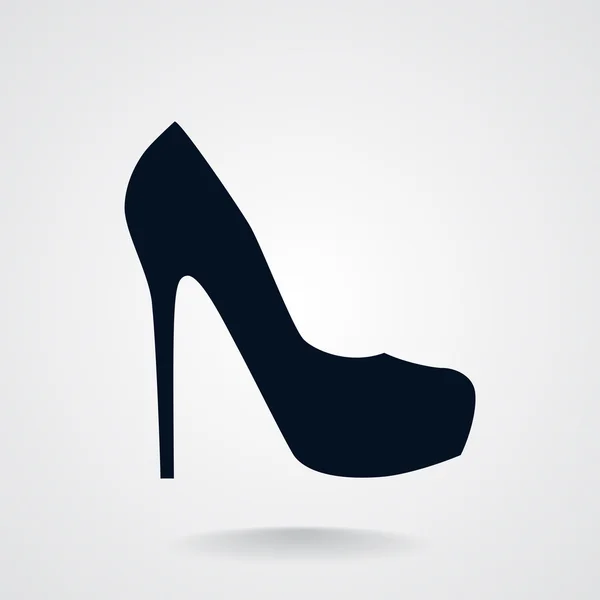 Icône Web de chaussure féminine — Image vectorielle