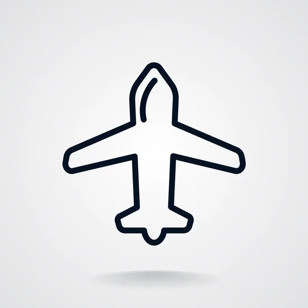 Icono web aeronave — Vector de stock