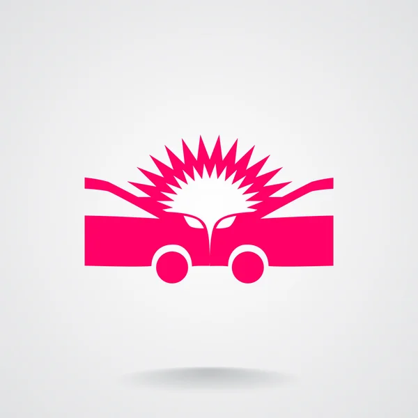 Auto accident icon — Stock Vector