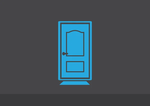 Puerta cerrada icono web — Vector de stock