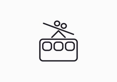 Füniküler demiryolu web simgesi 