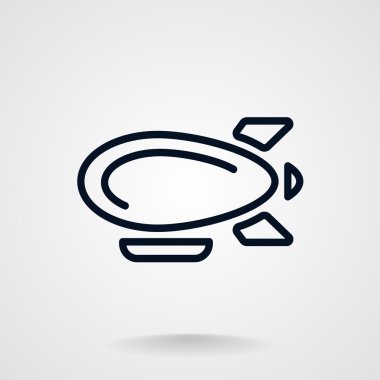 Zeplin zeppelin web simgesi 