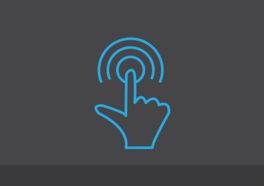 Dokunmatik ekran web simgesi