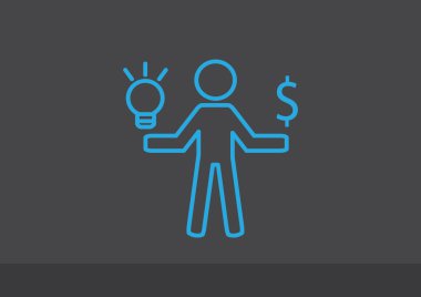 Adam ve ışık işareti fikirler