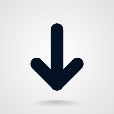 Basit ok işareti simgesi 