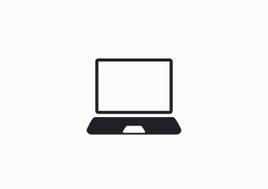Basit dizüstü web simgesi 