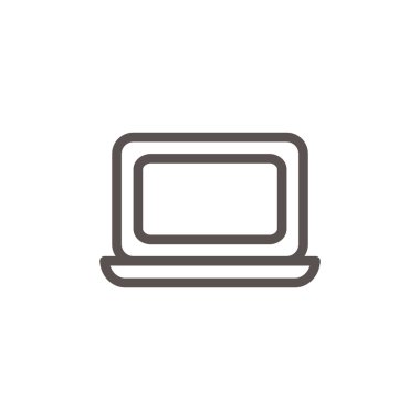 Basit dizüstü web simgesi 