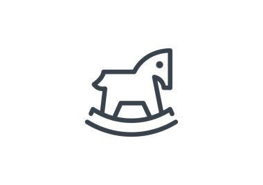 Çocuk oyuncak at web simgesi 