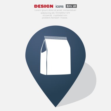 Kağıt ürün paketi web simgesi