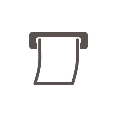 Kıvrılmış kağıt onay Atm yarık gidiş dışarı 