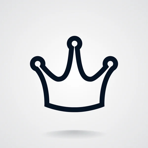 Корона простой веб-иконки — стоковый вектор
