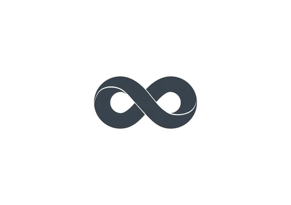 Símbolo infinito icono web — Vector de stock