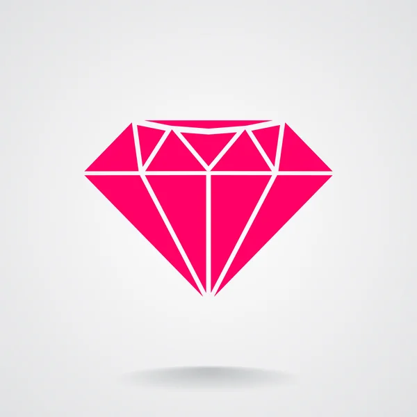 Simple diamond icon — Stock Vector