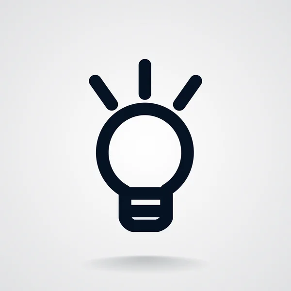 Signo de luz ideias — Vetor de Stock