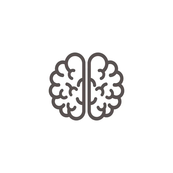 Human brain web icon — Stock Vector