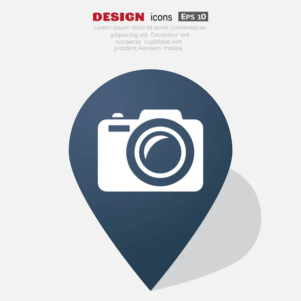 Icono de cámara web — Vector de stock