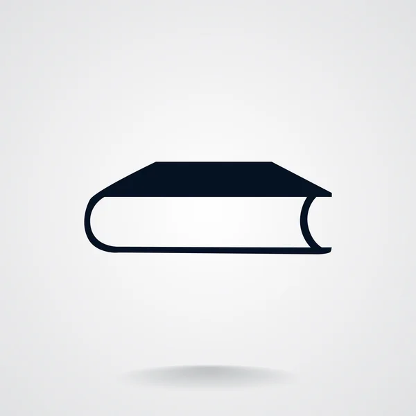 Libro cerrado icono web — Vector de stock