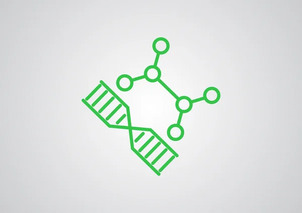 DNA, ícone da web — Vetor de Stock