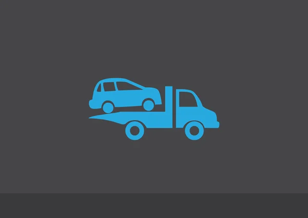 Αυτοκίνητο εκκένωση εικονίδιο web — Διανυσματικό Αρχείο