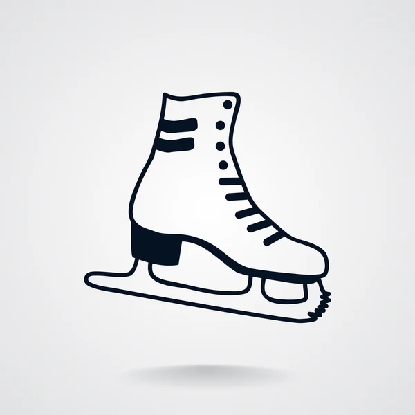 Skate schoen web pictogram — Stockvector