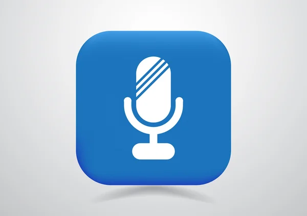 Icône de microphone Web — Image vectorielle