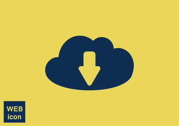 Cloud-fil ladda upp symbol — Stock vektor