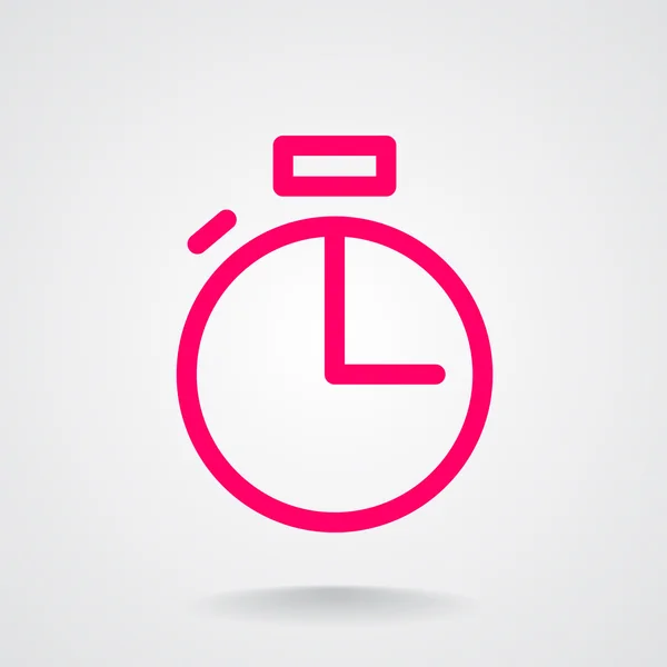 Horloge web pictogram — Stockvector