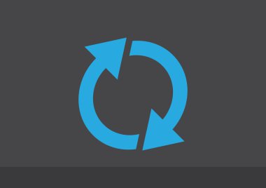 Oklar web simgesi olan daire 