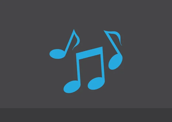 Проста музика значок — стоковий вектор