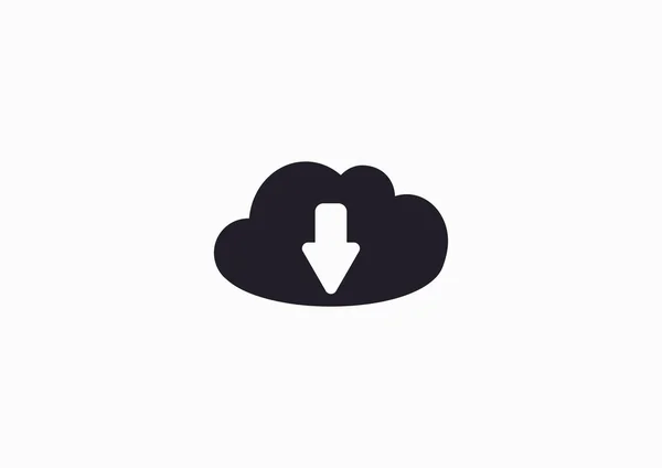 Symbole zum Hochladen von Cloud-Dateien — Stockvektor