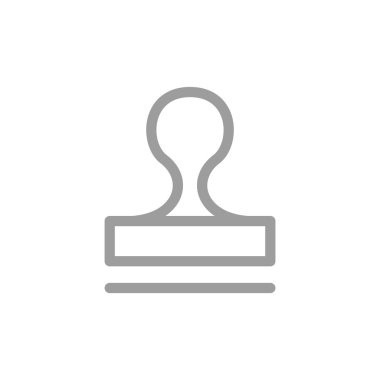 Mühür stamper kavramı simgesi 