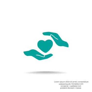 Eller basit simgesi kalp