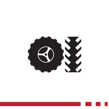 Jant ve lastik web simgesi 