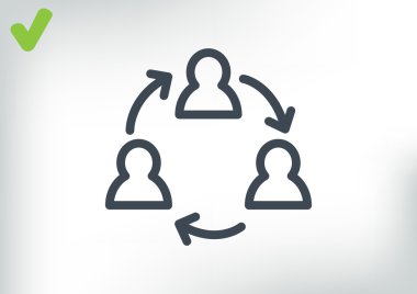 Grup insanların web simgesi