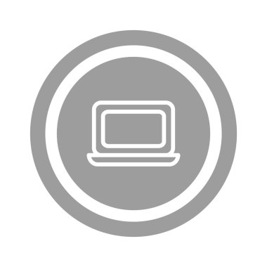 Basit dizüstü web simgesi 