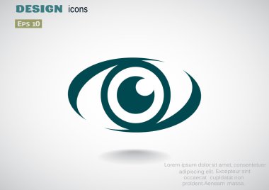 İzlerken göz web simgesi 